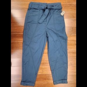 NWT Anthropologie Ellie Embroidered Utility Pants Size 6